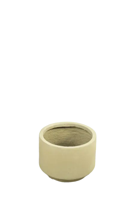 Midi Low Cylinder Planter (Soft Limestone)