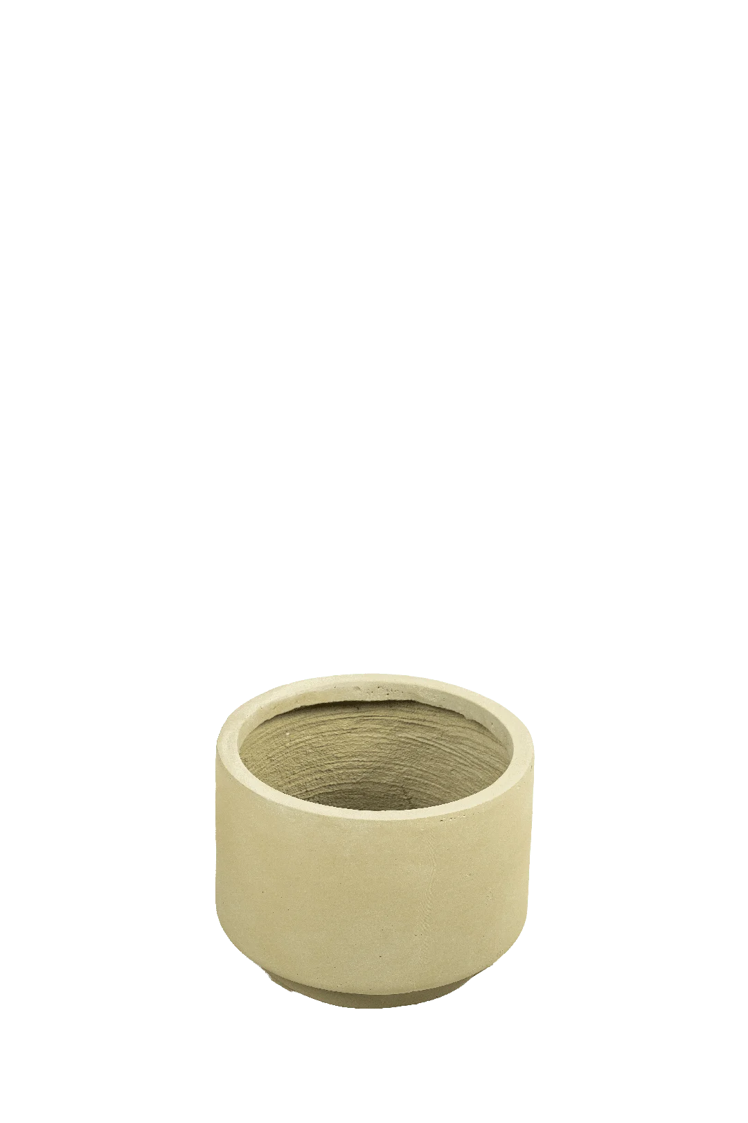 Midi Low Cylinder Planter (Soft Limestone) | Vyne Midi Low Cylinder Planter (Soft Limestone)