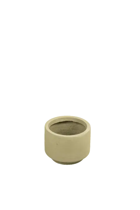 Petit Low Cylinder Planter (Soft Limestone)