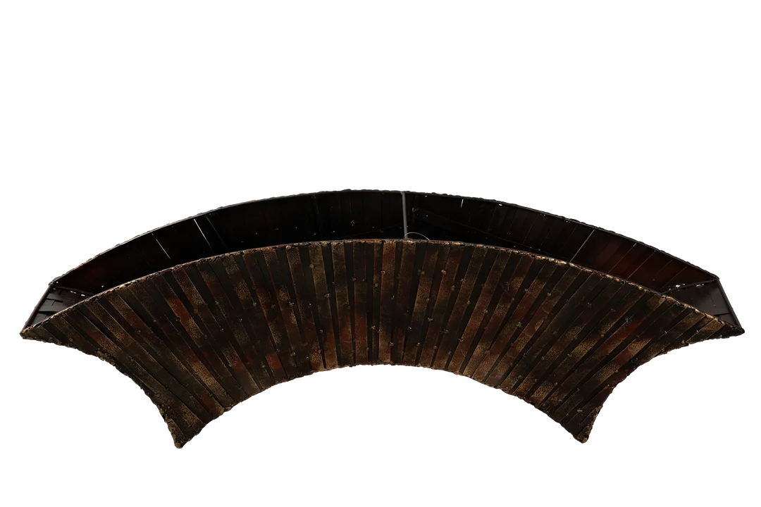 Arc Console Bowl (Antique Brown Patina) | Vyne Arc Console Bowl — Antique Brown Patina | Vyne Boutique