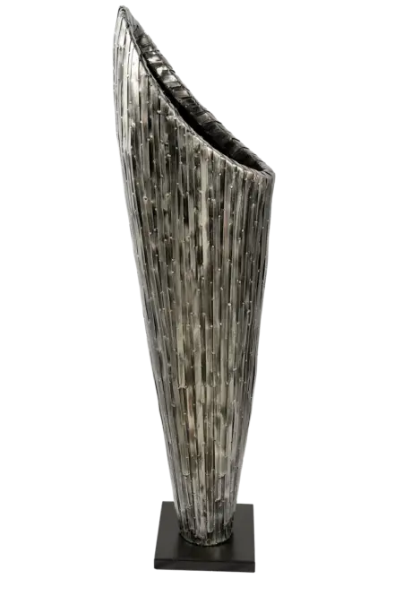 Blade Form Sculpture — Weathered Zinc | Vyne Boutique