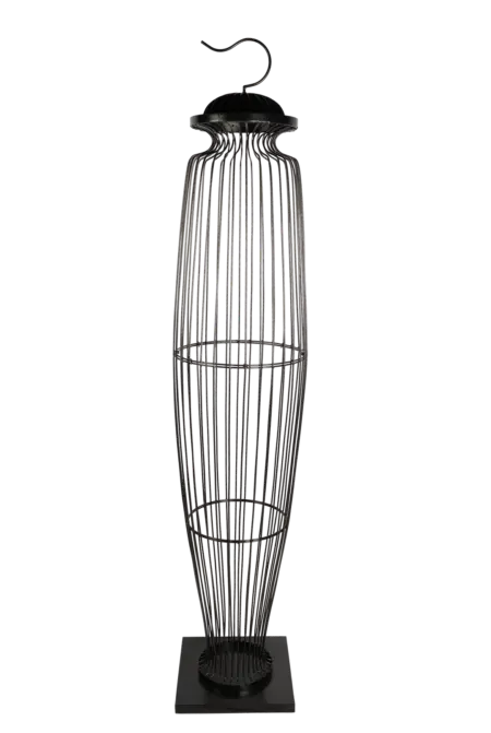 Grand Lantern Urn Cage — Black Powder Coat | Vyne Boutique