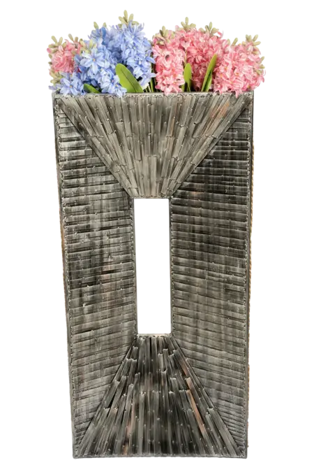 Midi Flute Column — Weathered Zinc | Vyne Boutique