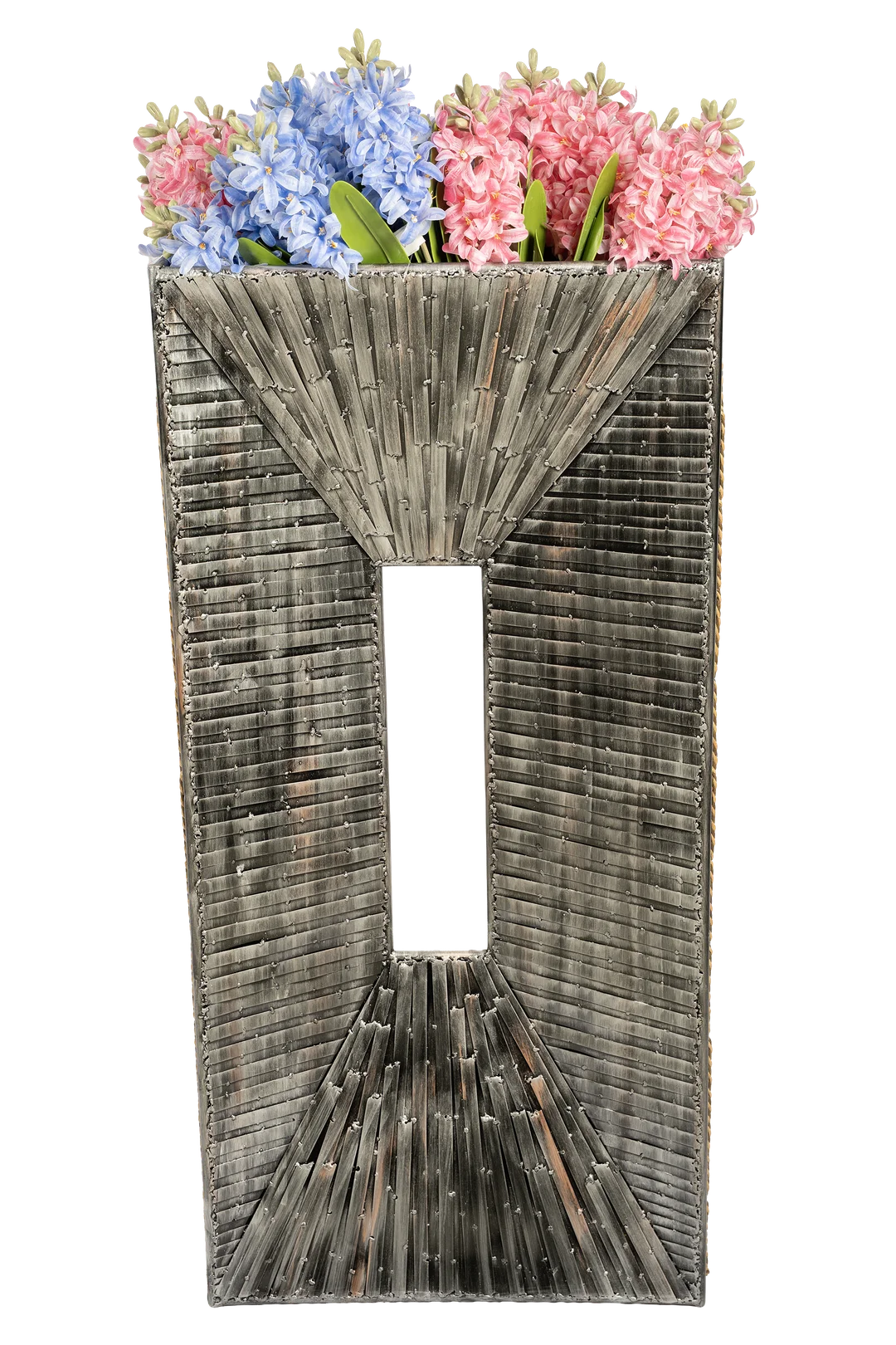 Midi Flute Column (Weathered Zinc) | Vyne Midi Flute Column — Weathered Zinc | Vyne Boutique