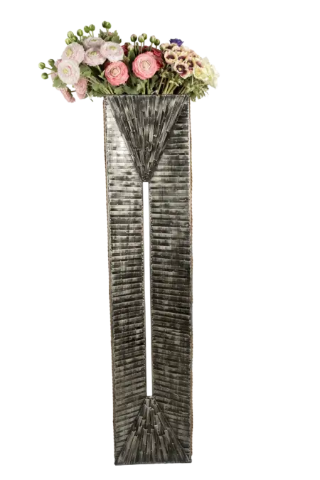 Grand Flute Column — Weathered Zinc | Vyne Boutique