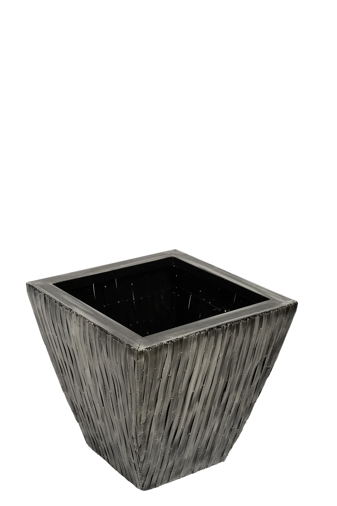 Low Monolith Planter (Weathered Zinc) | Vyne Low Monolith Planter — Weathered Zinc | Vyne Boutique