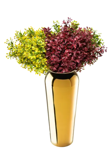 Midi Rounded Mirror Vase — Mirror Gold | Vyne Boutique