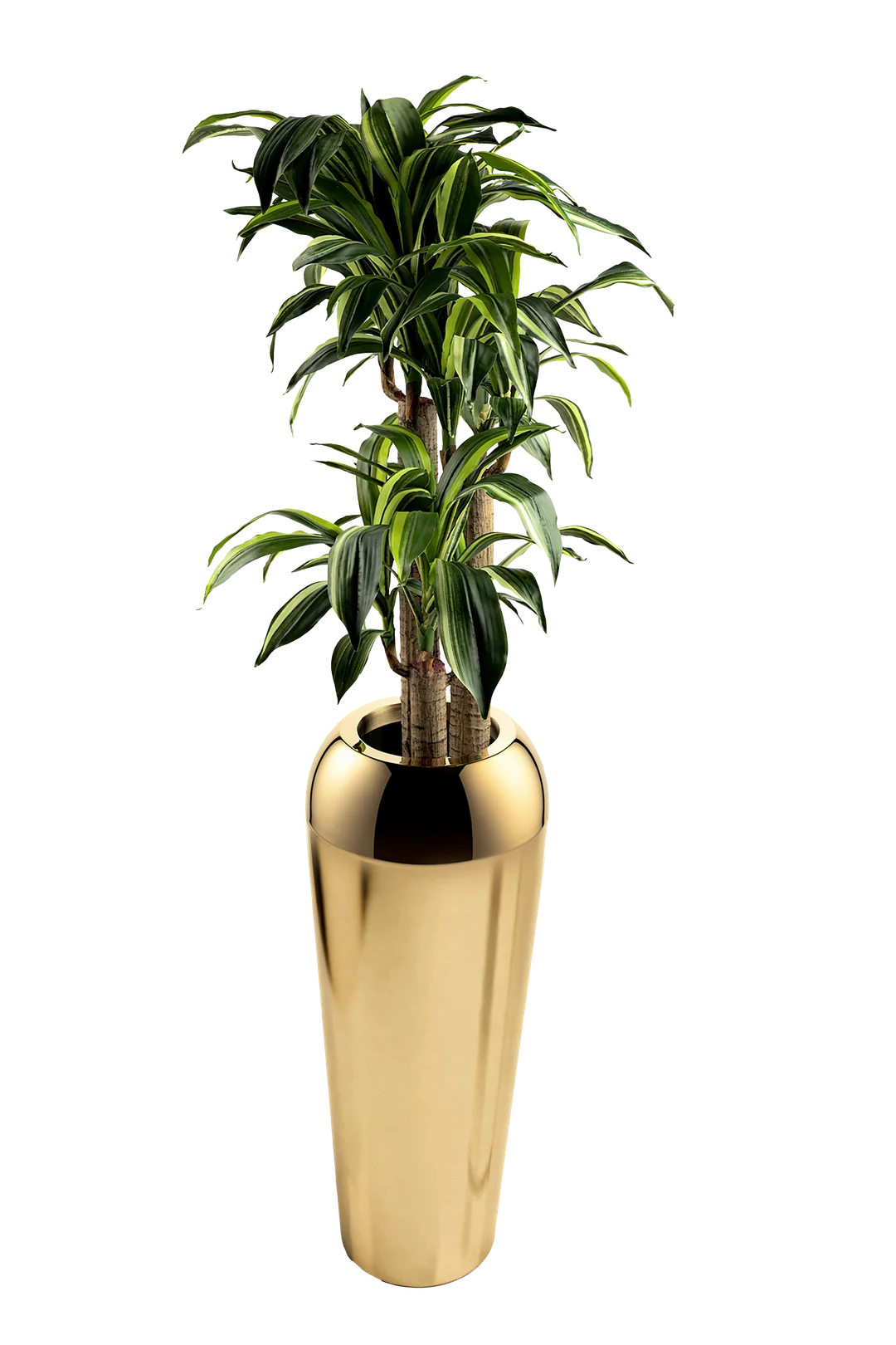 Grand Rounded Mirror Vase (Mirror Gold) | Vyne Grand Rounded Mirror Vase — Mirror Gold | Vyne Boutique