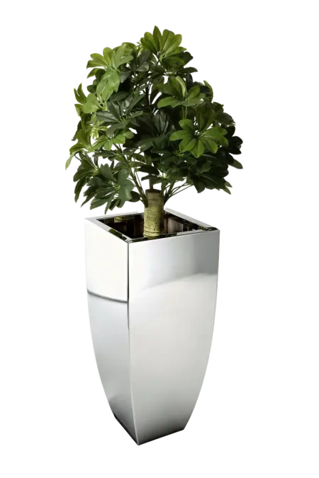 Square Mirror Planter — Silver Mirror | Vyne Boutique