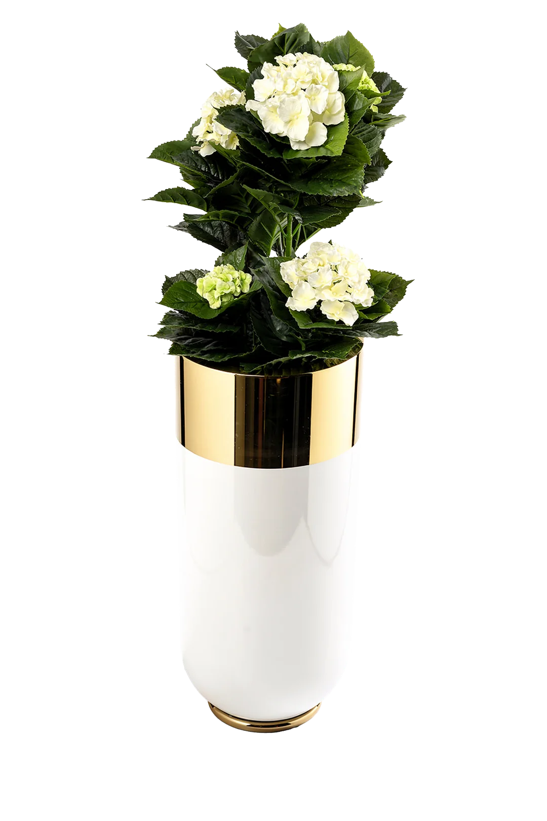 Medium Monarch Column (Porcelain White / Mirror Gold) | Vyne Medium Monarch Column — Porcelain White & Mirror Gold | Vyne