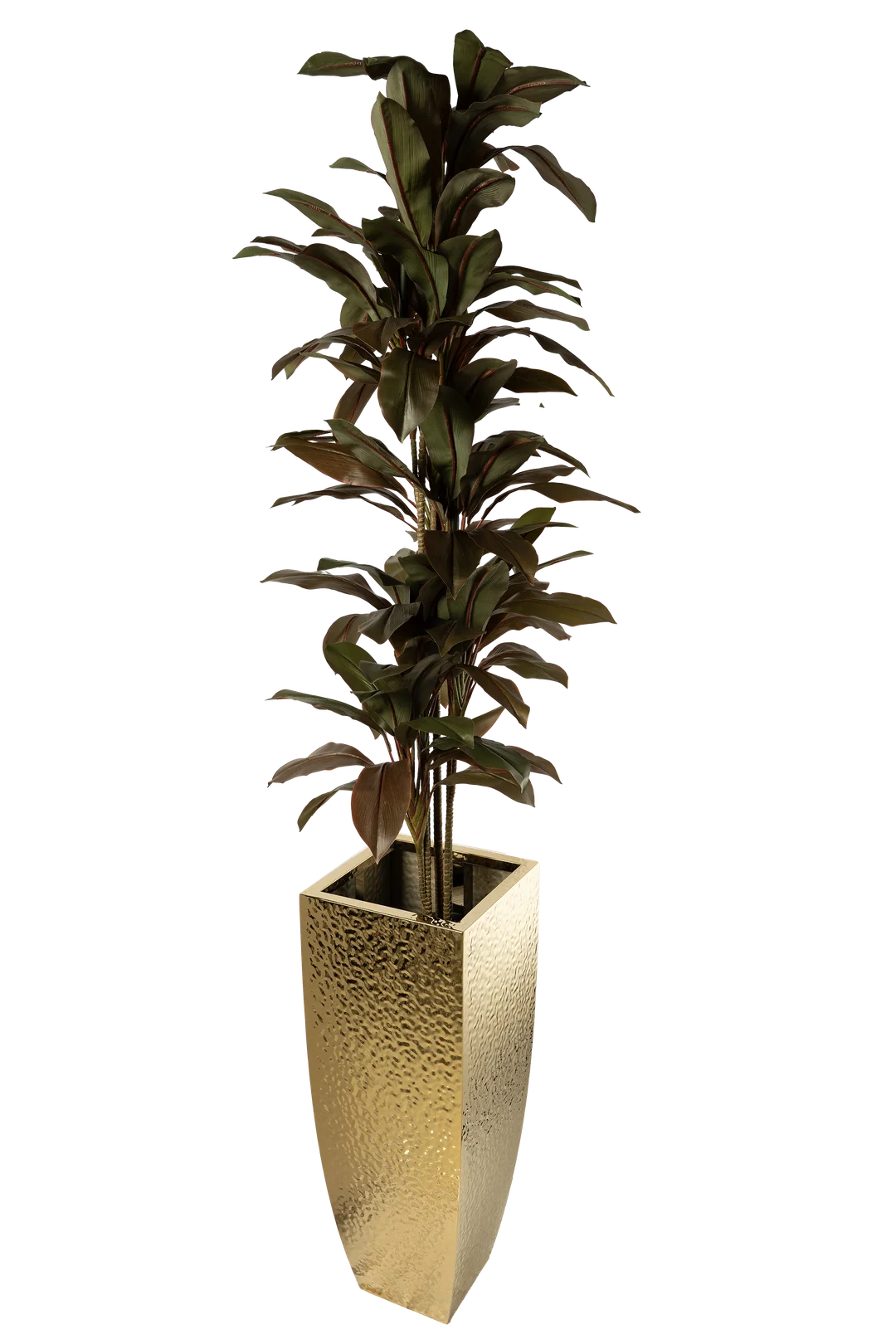 Grand Hammered Taper Planter (Mirror Gold) | Vyne Grand Hammered Taper Planter — Mirror Gold | Vyne Boutique