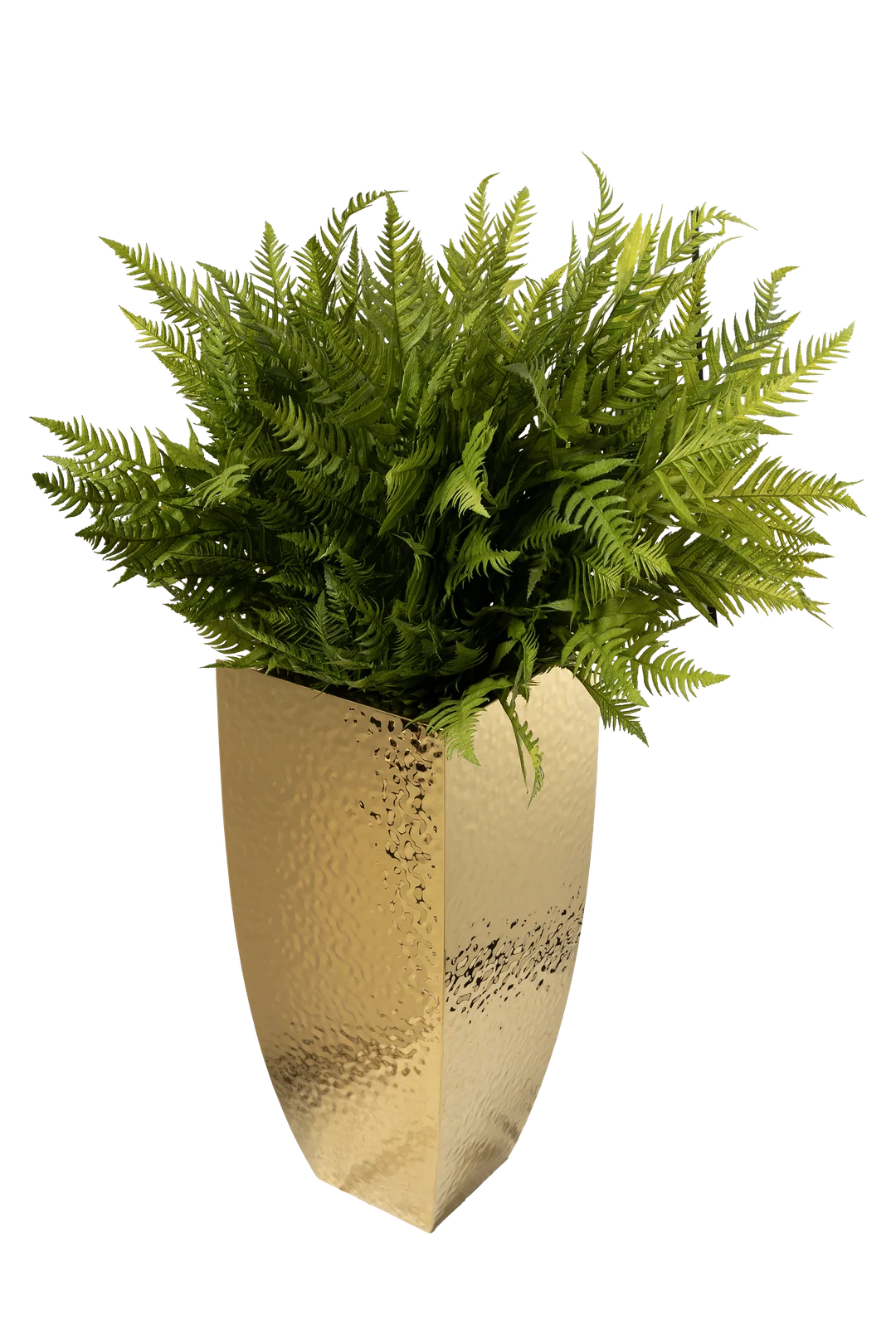 Midi Hammered Taper Planter (Mirror Gold) | Vyne Midi Hammered Taper Planter — Mirror Gold | Vyne Boutique