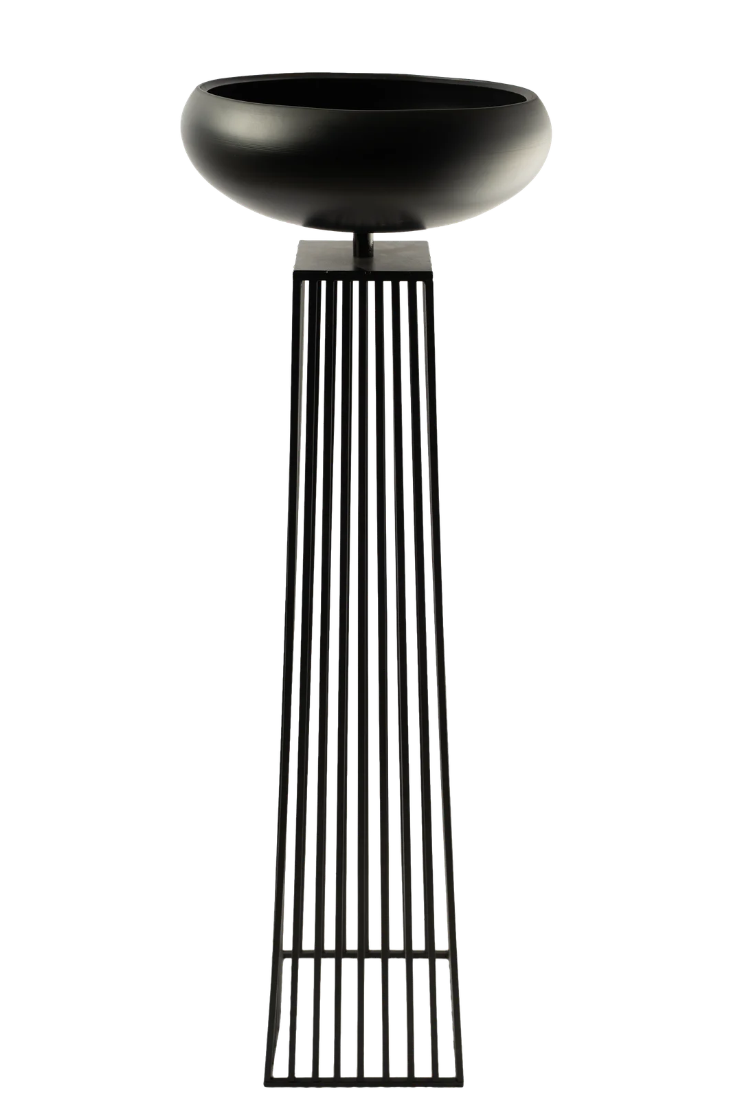 Tall Pedestal Bowl (Black Powder Coat) | Vyne Tall Pedestal Bowl — Black Powder Coat | Vyne Boutique